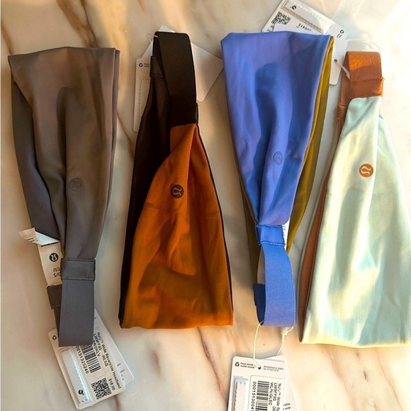 lululemon athletica Accessories - NWT Lululemon Nulu Wide Reversible Headbands BUNDLE OF FOUR!